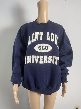 Saint Louis University (SLU) navy sweatshirt
